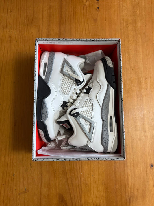 Air Jordan 4 Retro OG GS 'White Cement' 2025 USED
