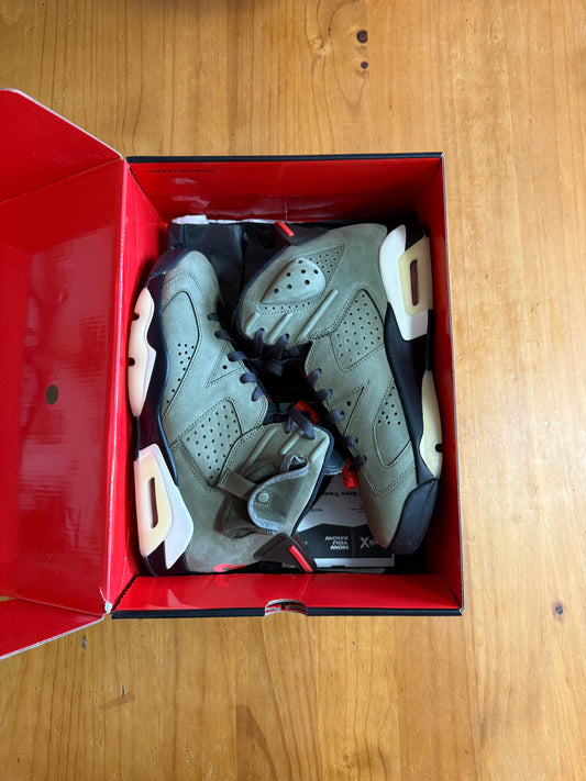 Travis Scott x Air Jordan 6 Retro 'Olive' USED