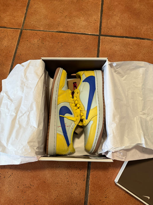 Travis Scott x Wmns Air Jordan 1
Retro Low OG SP 'Canary' USED
