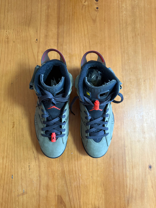 Travis Scott x Air Jordan 6 Retro 'Olive' USED