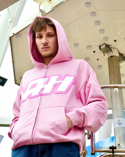 AH SNEAKER WHEEL PINK HOODIE