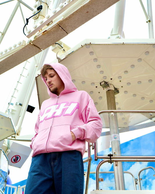 AH SNEAKER WHEEL PINK HOODIE