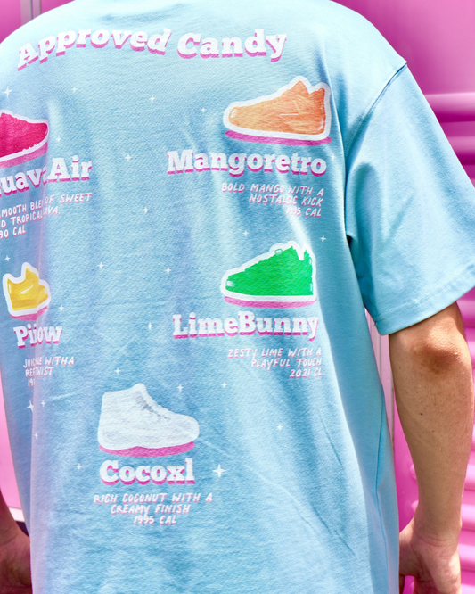 AH GUMMY SNEAKER BAG BLUE OVERSIZED TEE