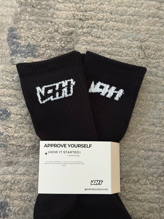 AH 2-PAIR BLACK SOCKS